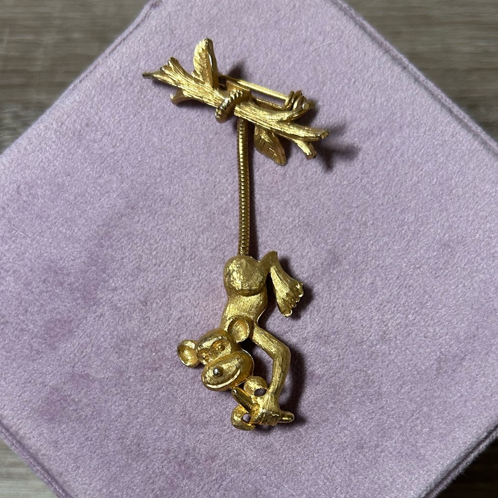 Monkey Brooch